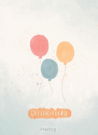 Gefeliciteerd - minikaart