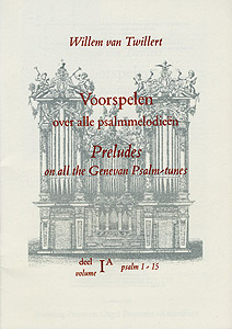 Voorspelen over alle psalmmelodieën 1A - Notenschrift